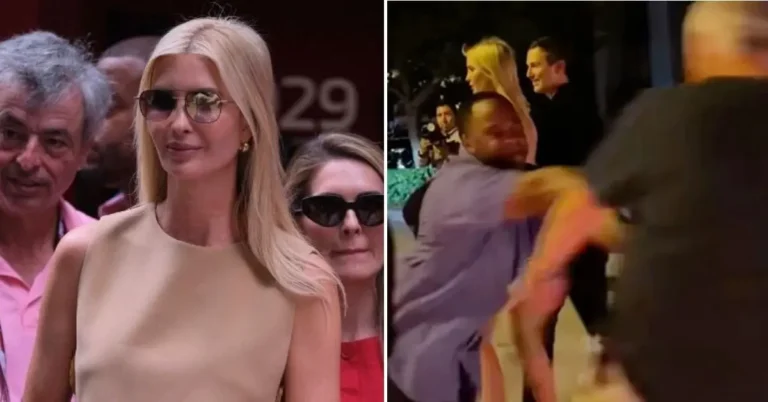 Ivanka Trump's security sprung into action after a man approached her and her husband in Miami. Source: MEGA;@miamibeachexperience/TikTok