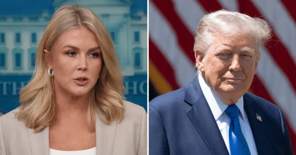 Karoline Leavitt sparked backlash after giving a tour of the White House on a popular TikTok page. SOURCE: MEGA