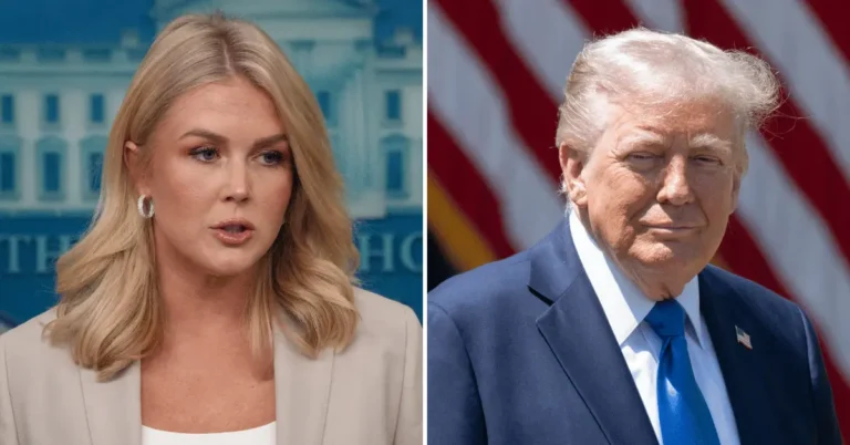 Karoline Leavitt sparked backlash after giving a tour of the White House on a popular TikTok page. SOURCE: MEGA