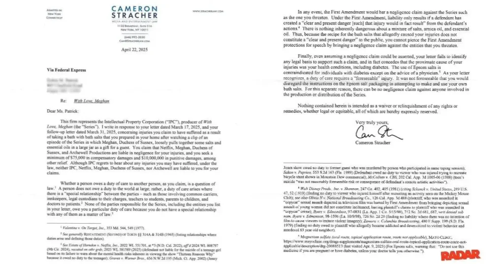 meghan markle letter 1 1746714115948